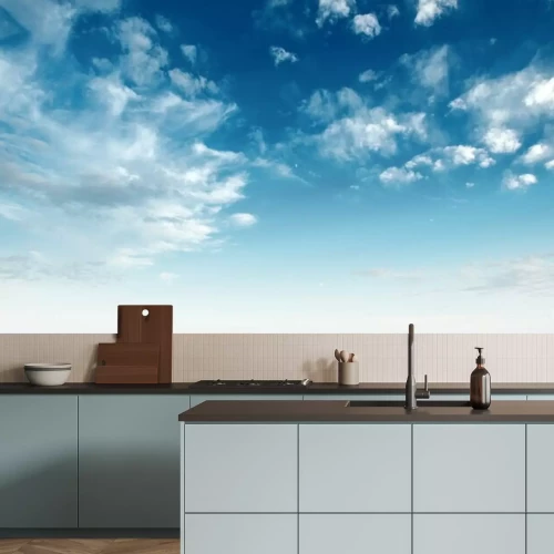 Fototapete Clear blue sky and white clouds