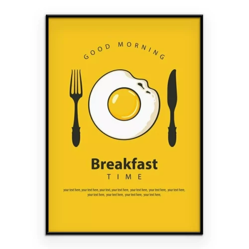 Poster Minimalistische Eiergrafik