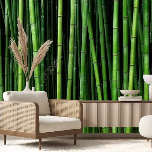 Fototapete Vertikale Bambusstäbe