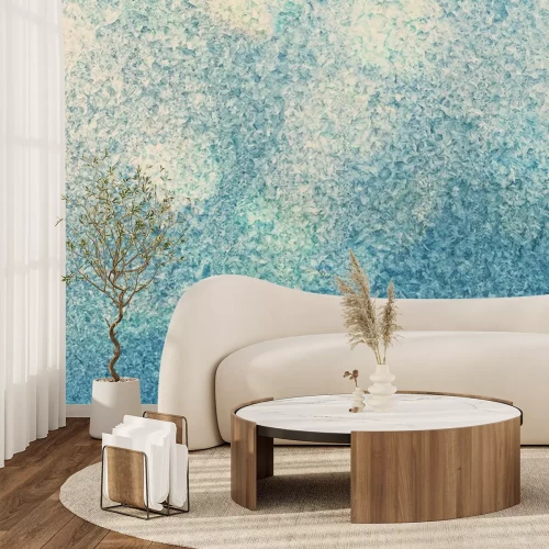 Fototapete Eisiges Muster auf dem Glas