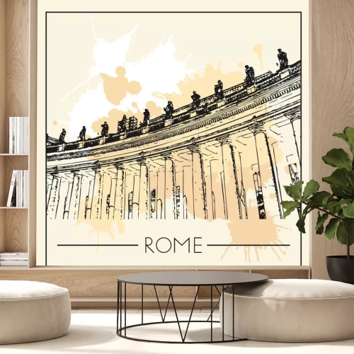 Sticker Graphic illustration with decorative architecture 32