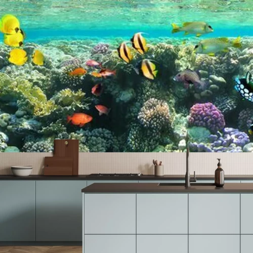 Fototapete Korallenriff 3D Panorama