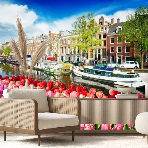 Fototapete Tulpen in Amsterdam