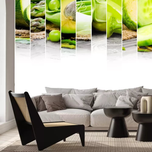 Fototapete Grünes Frühlingsgemüse