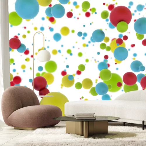 Fototapete Räumliche Anordnung in Farben