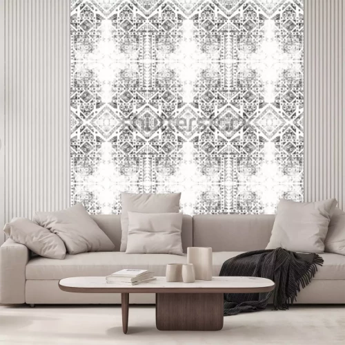 Fototapete Tribal schwarz-weiß