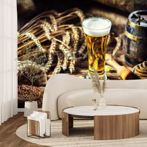 Fototapete Weizengetränk