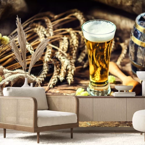 Fototapete Weizengetränk