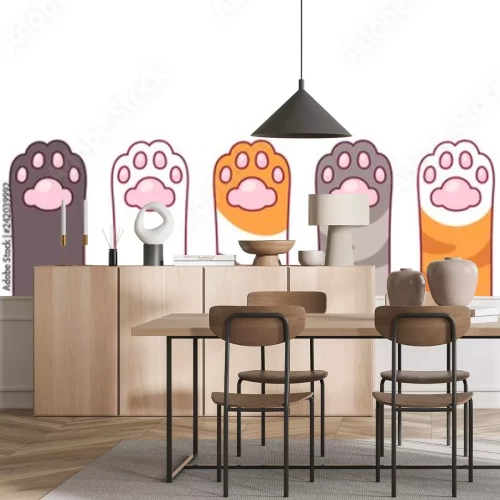 Sticker Süße Katzenpfoten