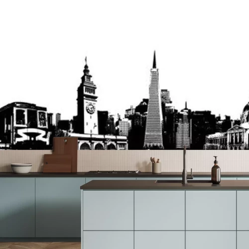 Sticker San Francisco Skizze