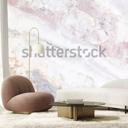 Fototapete Steinstruktur Marmor mit rosa Elementen