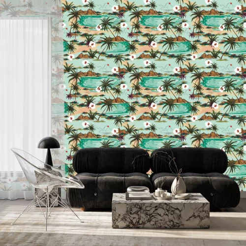 Tapete Ein heißer hawaiianischer Strand