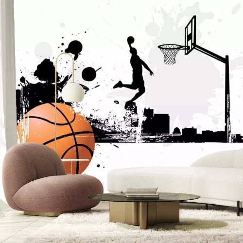 Fototapete Sportmotiv mit Abstraktion