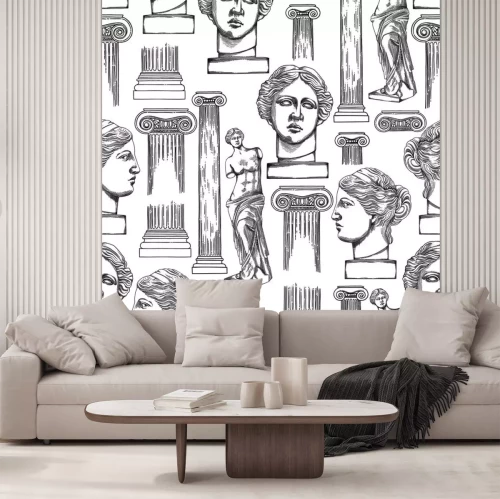 Sticker Classical pattern of Venus de Milo and columns