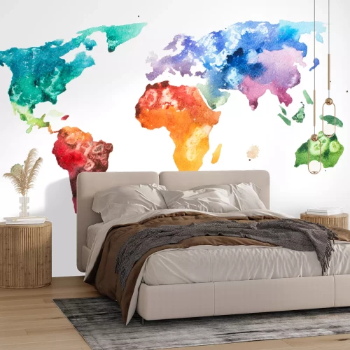 Sticker Hand gezeichnete Aquarellhauptkarten-Aquarellillustration