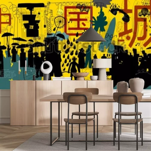 Fototapete Großes Graffiti