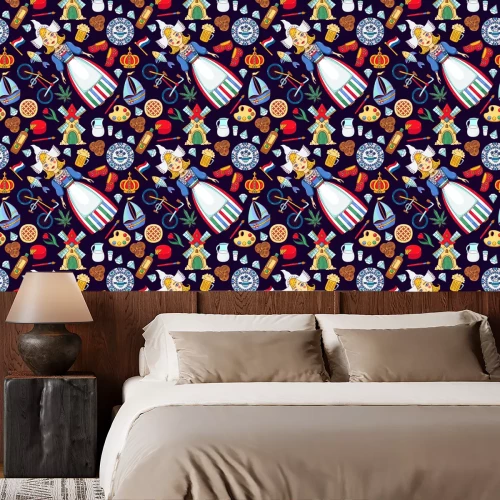 Tapete Holland Netherlands icons seamless vector pattern