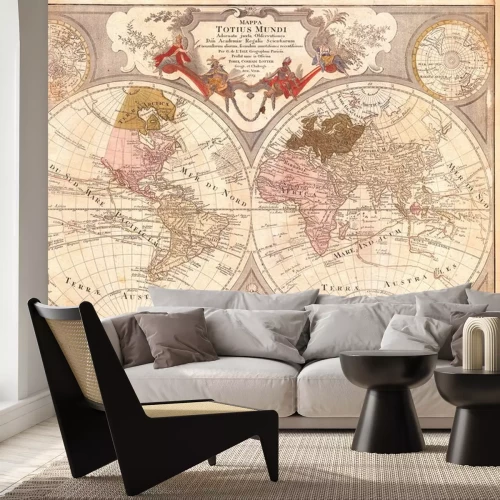 Sticker Karte aus dem 18. Jahrhundert