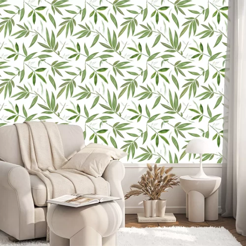 Tapete Zarte Bambusblätter