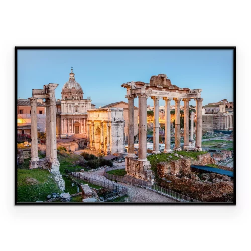 Poster Blick auf das Forum Romanum in der Abenddämmerung
