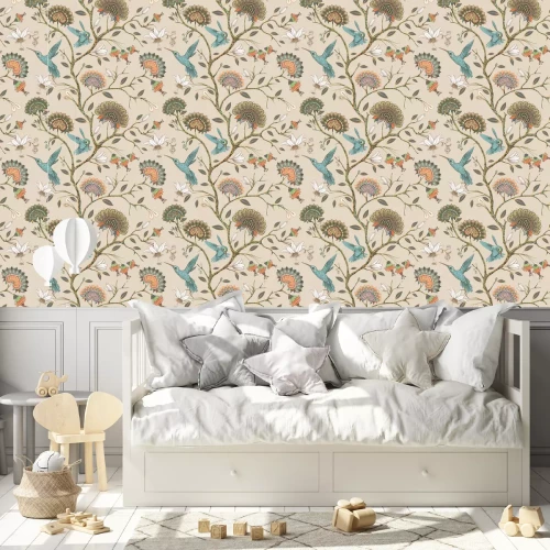 Tapete Motiv aus Kolibris