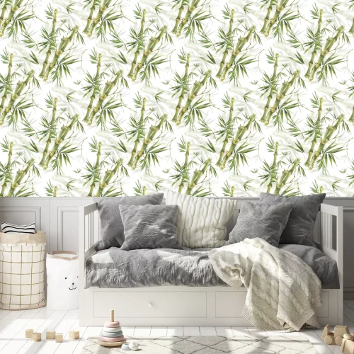 Tapete Aquarell Bambus