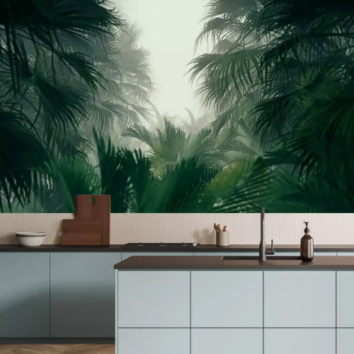 Fototapete Dschungel 3D Blätter