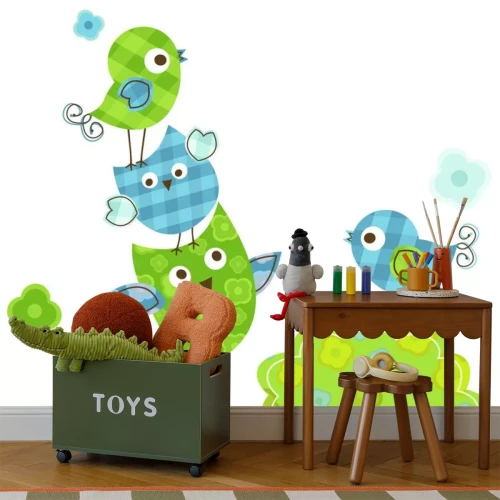 Sticker niedlichen Vögeln