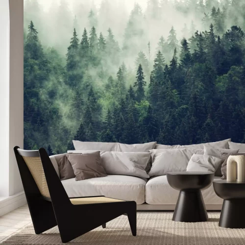 Fototapete Misty mountain landscape