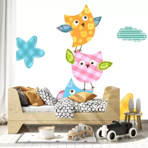 Sticker niedlichen Eulen