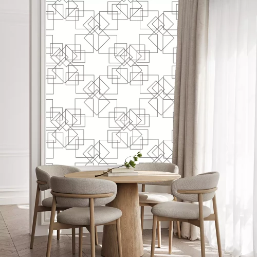 Tapete Abstract seamless pattern, minimal geometric background. repeatable texture.