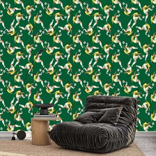 Tapete Märchenhaftes Fußballspiel