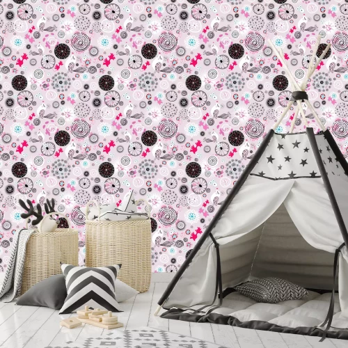 Tapete Mädchenhafte Ornamente