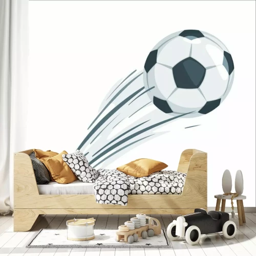 Sticker Soccer ball vector illustration.