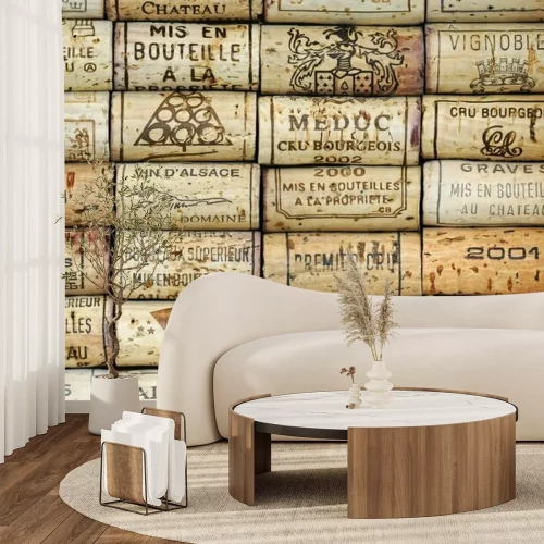 Fototapete Weinflaschen-Korken