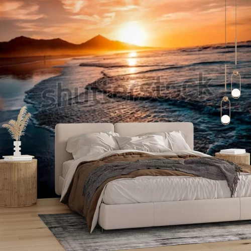 Fototapete Sonnenuntergang Strand