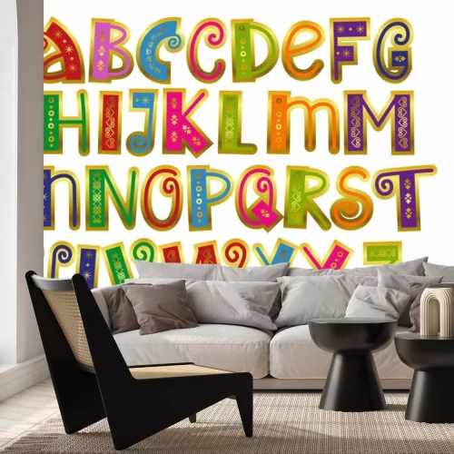 Sticker Alphabet für Kinder in märchenhaftem Stil