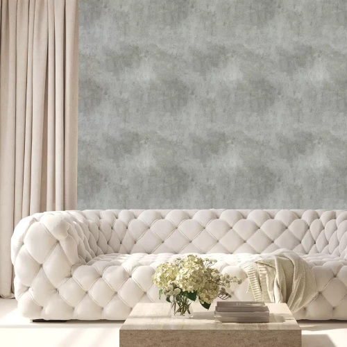 Tapete Dunkler Beton in Grau-Beige