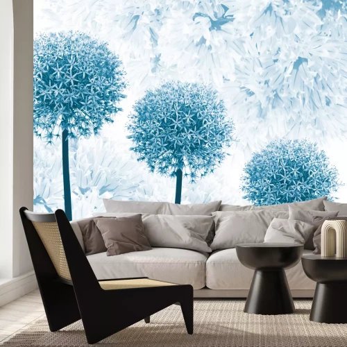 Fototapete Blumen aus dekorativem Knoblauch