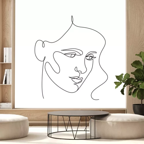 Sticker Abstract face icon