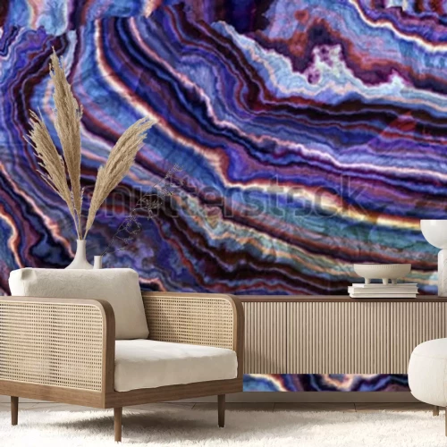 Sticker Mörtel Edelstein Textur Hintergrund - fraktale Kunst