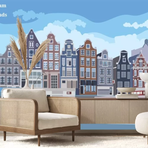 Sticker Colorful vector Holland 7