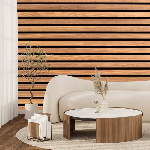 Fototapete Holzpaneele Holzterrassenboden