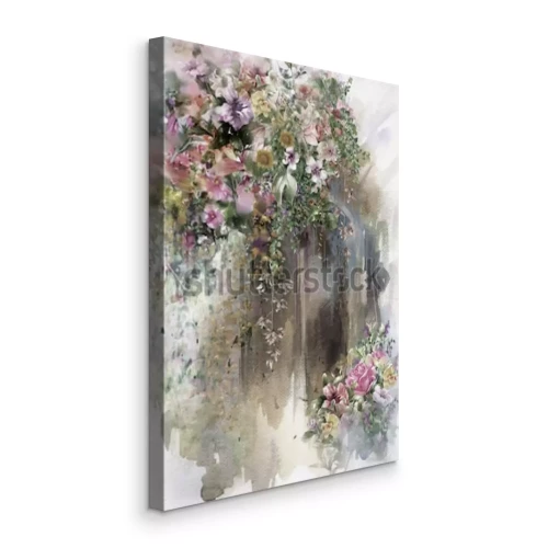 Bild Pastell Rhizome Aquarell