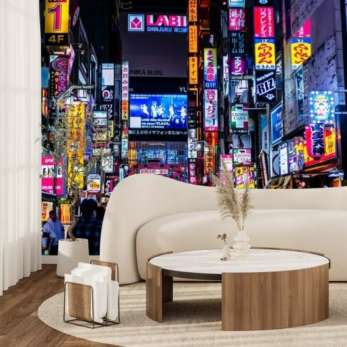 Fototapete Tokio bei Nacht