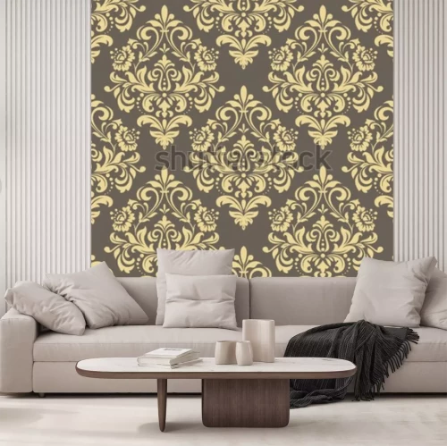 Fototapete Barocke ornamentale Blumen