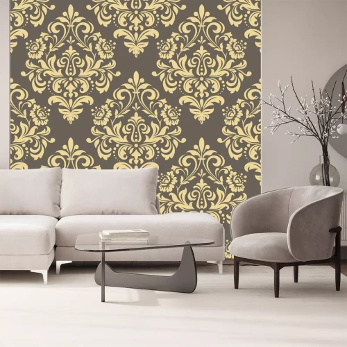 Fototapete Barocke ornamentale Blumen