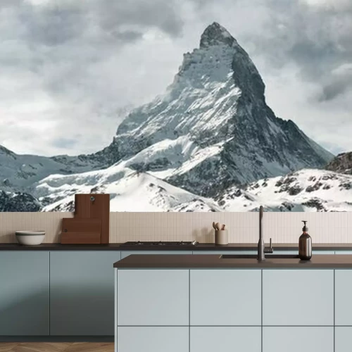 Fototapete Panoramic view to the majestic Matterhorn mountain, Valais, Switzerland