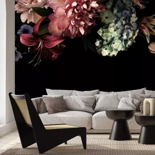 Fototapete Floral card. Vintage flowers.