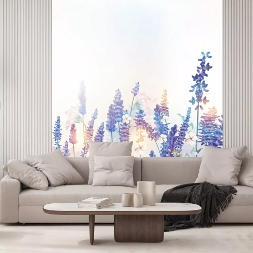 Fototapete Frühlings-Lavendelwiese